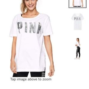 BLING CAMPUS STRAPPY BACK TEE